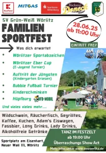 Familiensportfest am 28.6.25